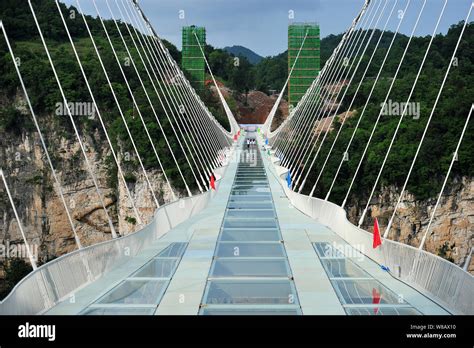 View Of The Worlds Longest And Highest Glass Bottomed Bridge Over The