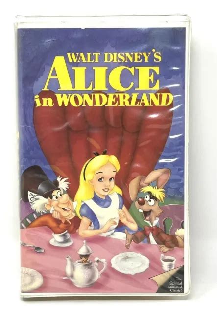 WALT DISNEY THE Classics Alice In Wonderland VHS Rare Black Diamond
