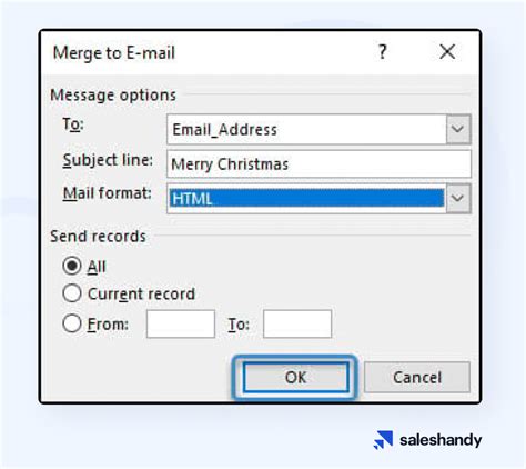 How To Send Mass Emails With Mail Merge In Outlook