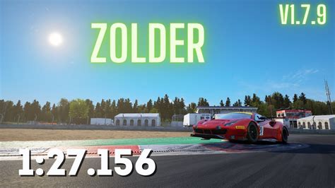 Assetto Corsa Competizione Ferrari Gt Evo Zolder Hotlap