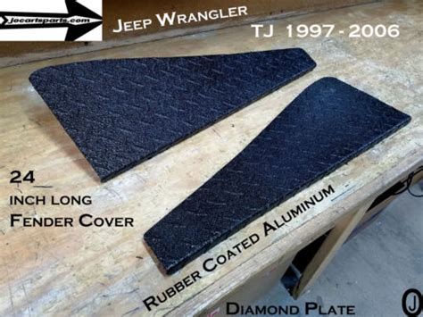 Jeep Wrangler Tj Aluminum Diamond Plate 24 Inch Fender Covers With Ben