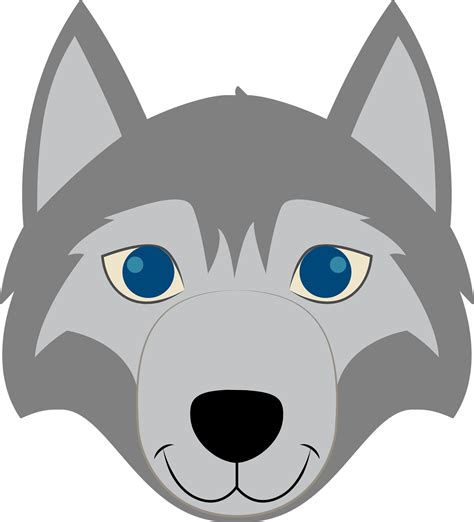 √ Wolf Face Clipart Png 547957