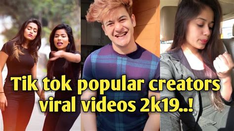 Tik Tok Popular Creators Viral Videos 2k19 Short Clip Youtube