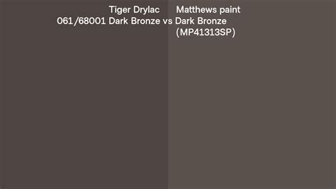 Tiger Drylac Dark Bronze Vs Matthews Paint Dark Bronze