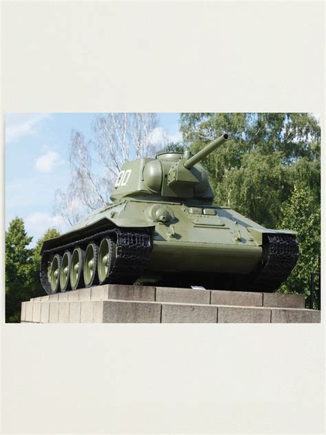 Soviet Tank T 34 Soviet War Memorial In Tiergarten Berlin