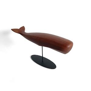 Sperm Whale Statue Wooden Whale Sperm Whale On A Stand Cachalot Statue