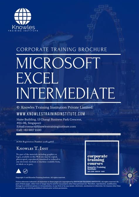 Microsoft Excel Intermediate Training Course In Singapore Knowles