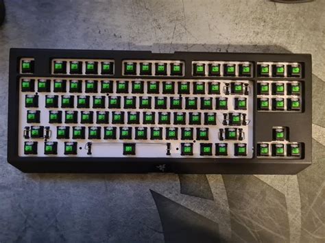 Razer Blackwidow TE Chroma V TKL Green Switches Computers Tech Parts Accessories