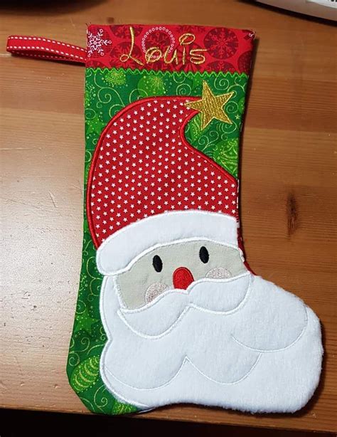 Christmas Embroidery Applique Designs Santa Claus Stocking Sweet