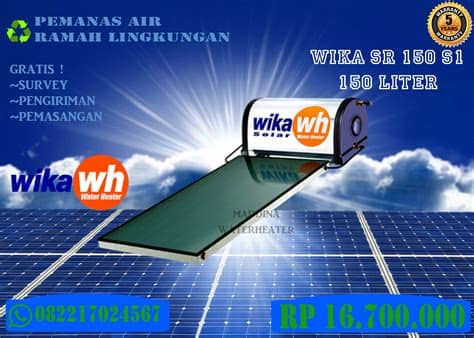 Aman pemanas air wika swh ini sangat aman. Pemanas Air Tenaga Surya Solar Water Heater WIKA SR-150S1 ...