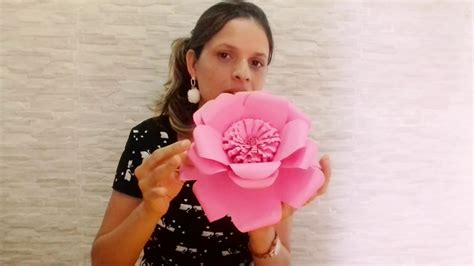 Flor De Cartolina Com Miolo Muito FÁcil E Simples De Fazer Youtube