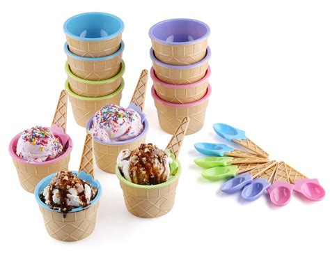 See more ideas about christmas food, christmas baking, christmas goodies. Ice Cream Dessert Bowls and Spoons | CrystalandComp.com