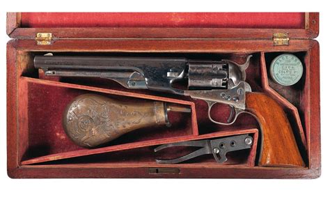 Outstanding Cased Early Production Colt Model 1860 Fluted Cylinder Army