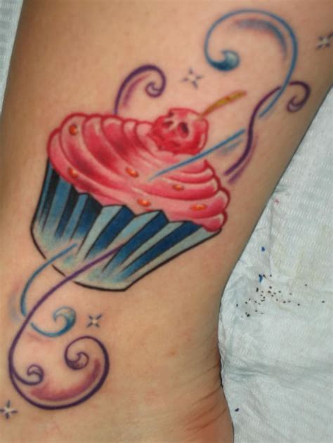 Cake Tattoo On Ankle Cupcake Tattoos Tattoos Picture Tattoos