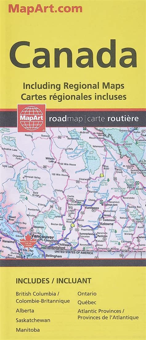 Canada Road Map By Canadian Cartographics Corporation