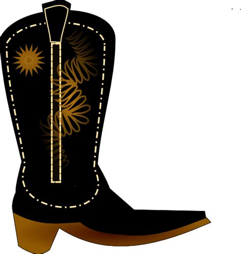 Black Cowboy Boot Clip Art At Vector Clip Art Online