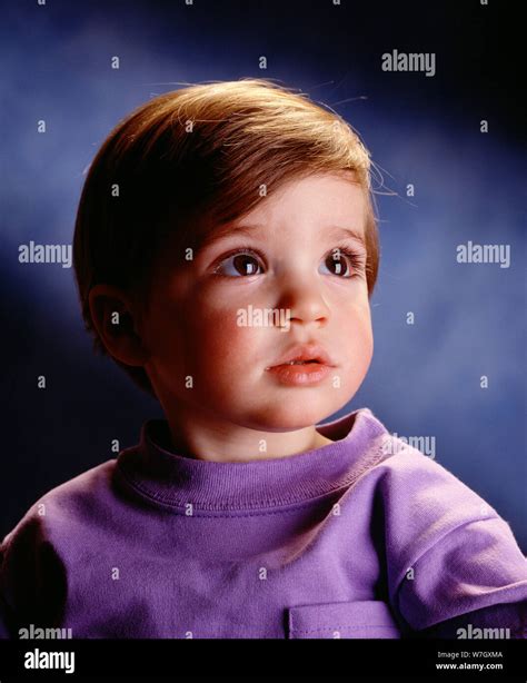 Portrait Of A Young Boy Beautiful Eyes Stock Photo Alamy