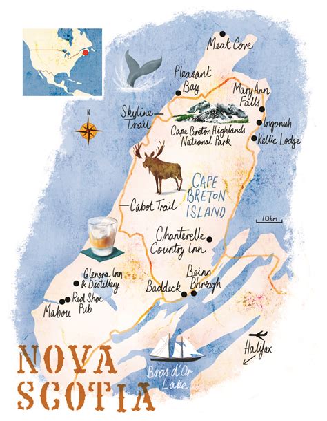 Nova Scotia Map By Scott Jessop April 2016 Issue Nova Scotia