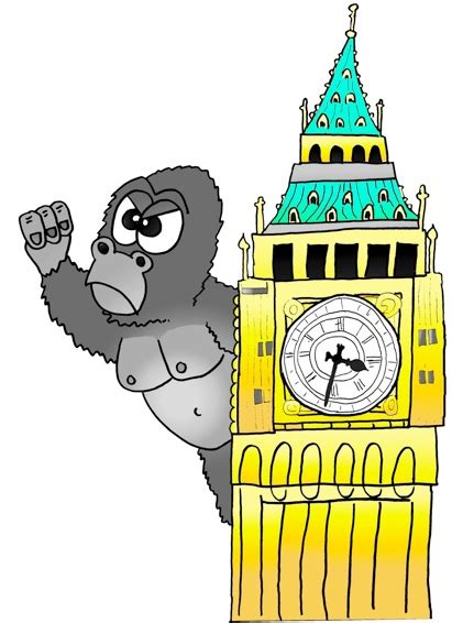 Cartoon King Kong Empire State Building Clip Art Library 8568 The