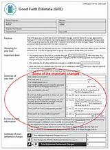 Pictures of The Good Faith Estimate Is A Disclosure Of