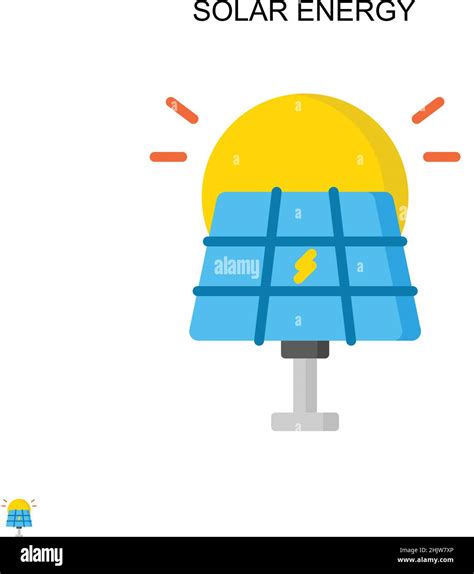 Solar Energy Simple Vector Icon Illustration Symbol Design Template