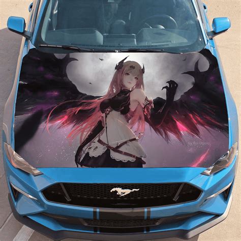 Anime Hood Wrap Anime Decals For Cars Anime Car Wrap Jeep Girl