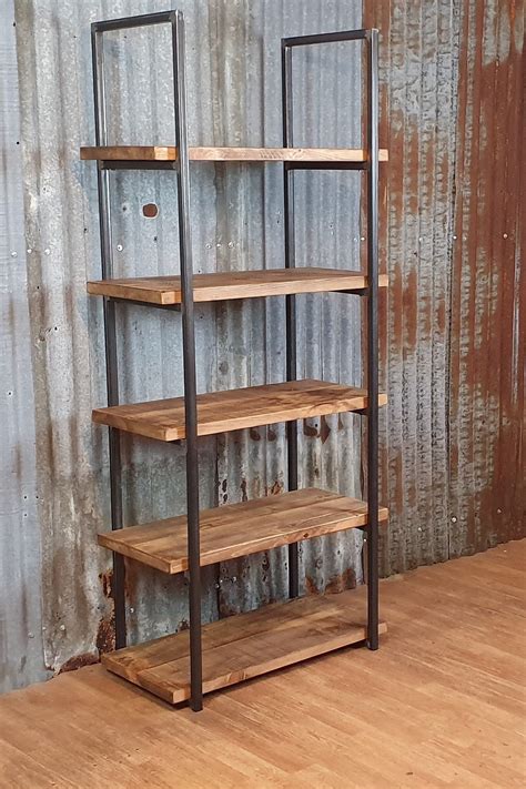 Industrial Style Shelving Unit Freestanding Bookshelves Etsy