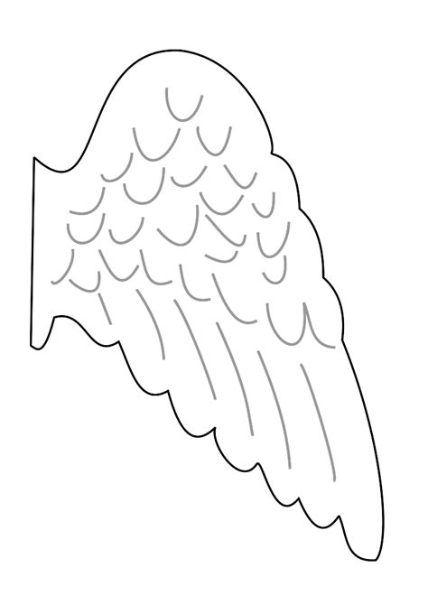 Angel Wing Template Printable