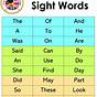 Sight Words Grade 1