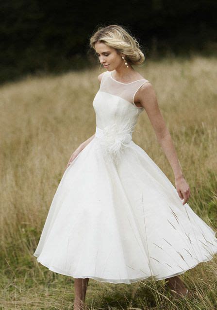Top 40 Most Loved Tea Length Wedding Dresses Deer Pearl Flowers