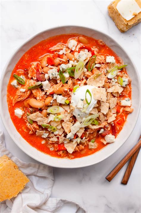 Buffalo Chicken Chili Instant Pot Slow Cooker Stovetop