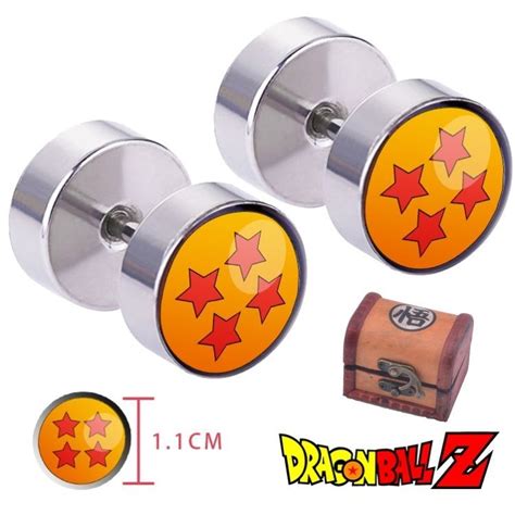 Power your desktop up to super saiyan with our 196 dragon ball z 4k wallpapers and background images vegeta, gohan, piccolo, freeza, and the rest of the gang is powering up inside. Dragonball Z Silver Plated Ear Stud Earrings Jewelry With Wood Box | Dragon ball z, Dragon ball ...