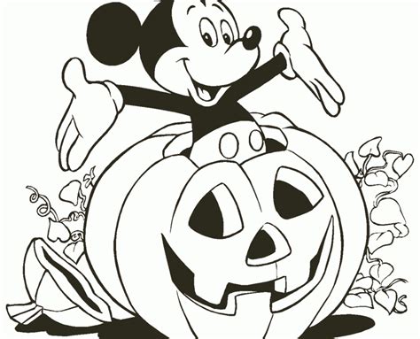 Disney Halloween Coloring Pages