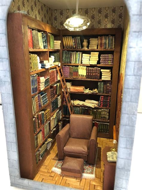Library Book Nook Book Shelf Insert Booknook Magic Diorama Etsy Book Nooks Bookshelf Art