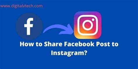 How To Share Facebook Post To Instagram 2023