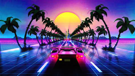 Synthwave Retro Wave Wallpaper 1920x1080 1920x1080 Synthwave New