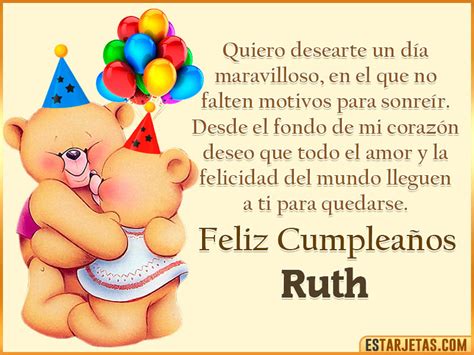 Compartir 50 Imagen Feliz Cumpleaños Ruth Viaterramx