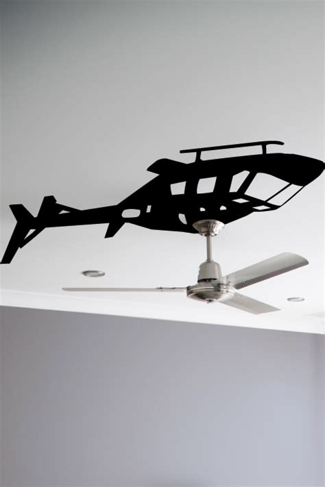 A ceiling fan with remote and wall controls will offer the benefits of both. Helicopter Ceiling Fan Wall Decals, Wall Stickers Art Without Boundaries-WALLTAT.com