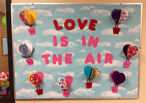 Love Is In The Air Valentines Day Bulletin Board Idea Valentines