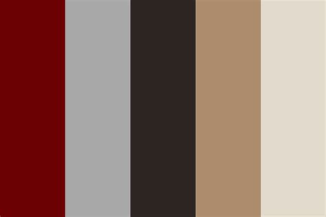 Crimson Grey Brown Color Palette