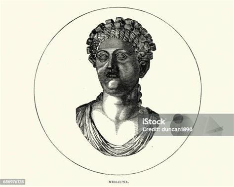 Messalina Wife Of The Roman Emperor Claudius Stock Illustration