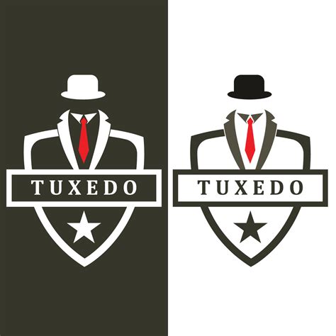 Black Mafia Men Tuxedo Symbol Vector Logo 10268088 Vector Art At Vecteezy