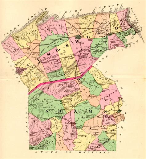 Cumberland County 1872 Atlas Warrantee Maps