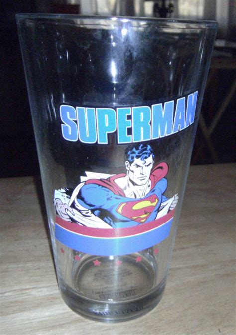 Vintage Superman Drinking Glass 1978 Pepsi Promo Dc Comics Super Hero