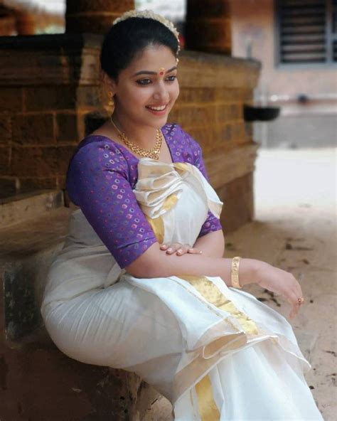 Anu Sithara In A Traditional Look For The Movie Mamangam South Indian