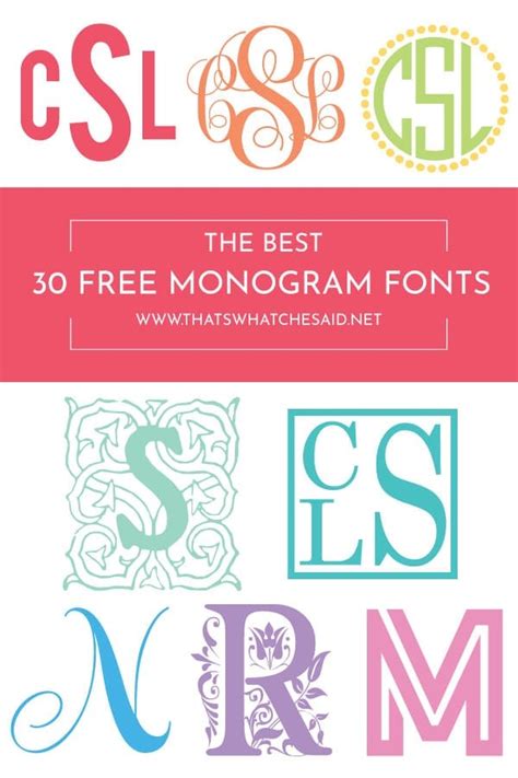 Best Monogram Fonts On Cricut Design Space