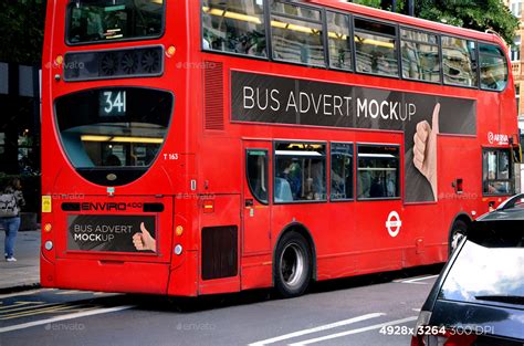 smart london bus advert mock ups  samladlow graphicriver