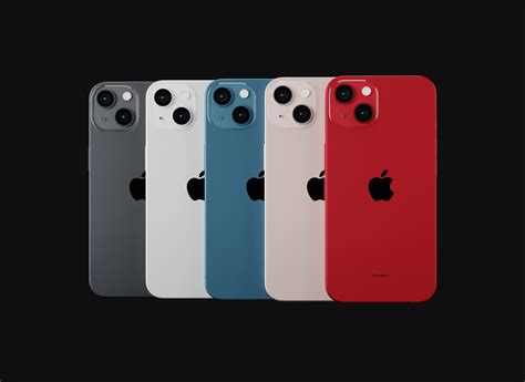 Apple Iphone 13 In All Official Colors Model Turbosquid 1788642
