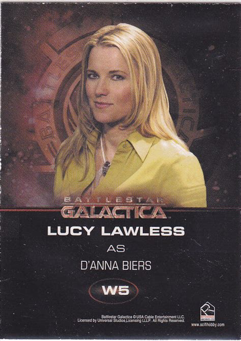 battlestar galactica season 2 women of insert w5 lucy lawless as d anna biers ebay