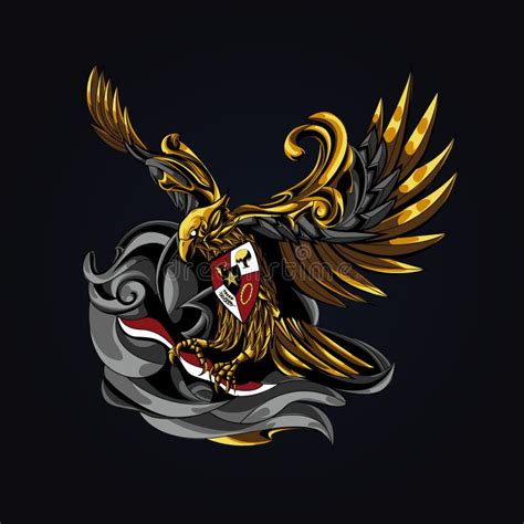 Garuda Mascot Esport Logo Design Stock Vector Illustration Of Claw